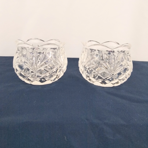 Partylite palm leaf votive candle holders